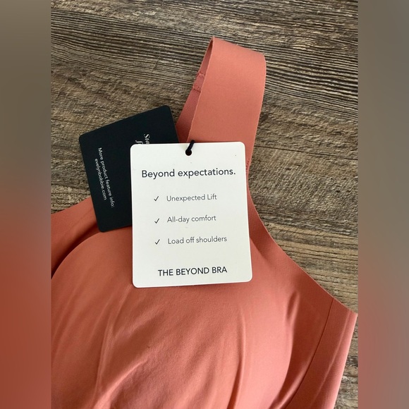 Evelyn Bobbie Size 2X The Beyond Bra Dusty Rose Mauve Pink Wireless Comfort - Picture 8 of 12